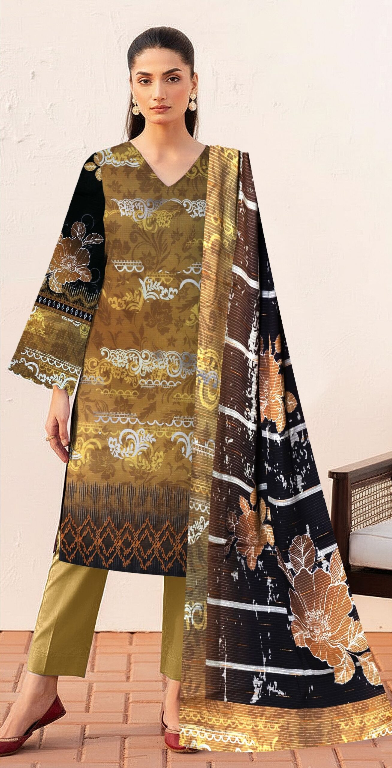 1 bana dora lawn suit