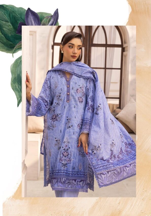 intikhab lawn embroidery suit